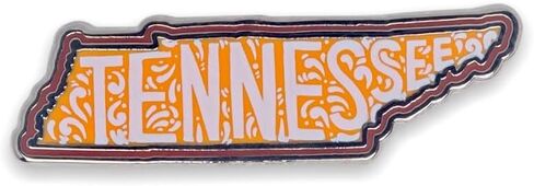 Tennessee Stock Lapel Pins-Metal US Province Flag Patriotic Map Charms Pins for Hats, Jackets Pins, Giveaways or Souvenir Gifts. in Saudi Arabia
