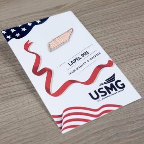 Tennessee Stock Lapel Pins-Metal US Province Flag Patriotic Map Charms Pins for Hats, Jackets Pins, Giveaways or Souvenir Gifts. in Saudi Arabia