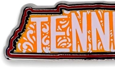 Tennessee Stock Lapel Pins-Metal US Province Flag Patriotic Map Charms Pins for Hats, Jackets Pins, Giveaways or Souvenir Gifts. in Saudi Arabia