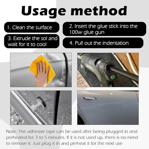 20PCS Car PDR Glue Sticks,Non-Damaging Dent Remover Tool for Car Auto Body Repair Surface Solution,Universal 10.63" Dent Puller Glue Car Accessories for Vehicle Hail Damage Repair in Saudi Arabia