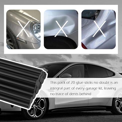 20PCS Car PDR Glue Sticks,Non-Damaging Dent Remover Tool for Car Auto Body Repair Surface Solution,Universal 10.63" Dent Puller Glue Car Accessories for Vehicle Hail Damage Repair in Saudi Arabia