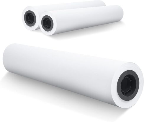 24' in x 150 ft 5kg/2roll，Wide Format Paper – 2" Core CAD Bond Rolls, 95 Bright, 11lb – Plotter Paper Rolls for Printer, Inkjet Printer Paper, Premium Large Format Computer in Saudi Arabia