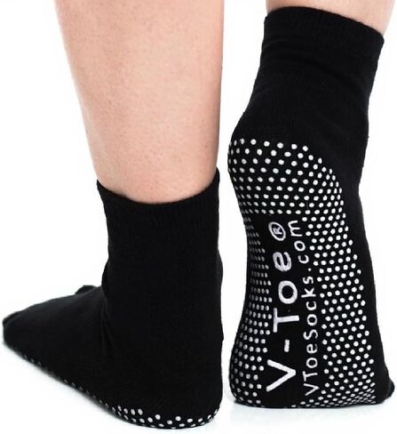 جوارب قابلة للانزلاق على شكل حرف V - جوارب تابي بمقدمة مقسمة للنساء والرجال مقاس - جوارب يوجا منفصلة لأصابع القدم للجنسين in Kuwait