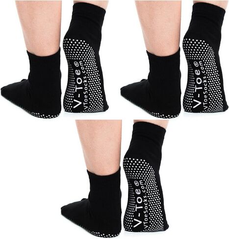 V-Toe Non-Slip Flip-Flop Socks - Tabi Split Toe Socks for Women & Men Size - Unisex Toes Separated Yoga Socks in Saudi Arabia