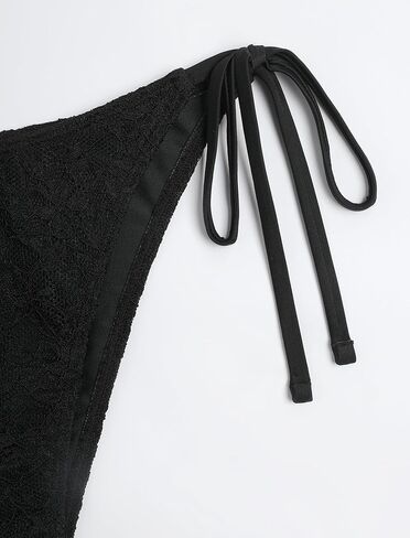 ZAFUL المرأة بيكيني من الدانتيل مجموعة السباغيتي الأشرطة كشكش Tankini صفيق العلاقات الجانبية 2 قطعة ملابس السباحة ثوب السباحة in Kuwait