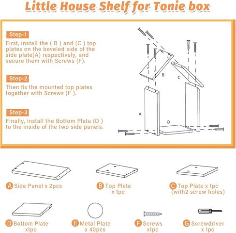 لتخزين TonieBox 2/1 Tonies مع 35 قطعة لوحة معدنية لاصقة لشخصيات صندوق Tonie رف شخصيات رف رف خشبي مغناطيسي in Saudi Arabia