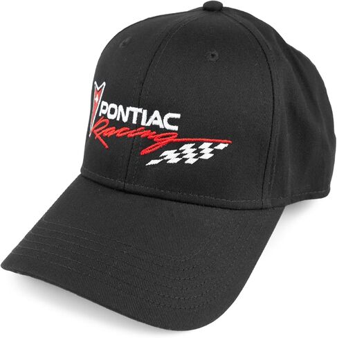 Black Cap for Pontiac Owners, Embroidered Pontiac Racing Logo Hat in Kuwait