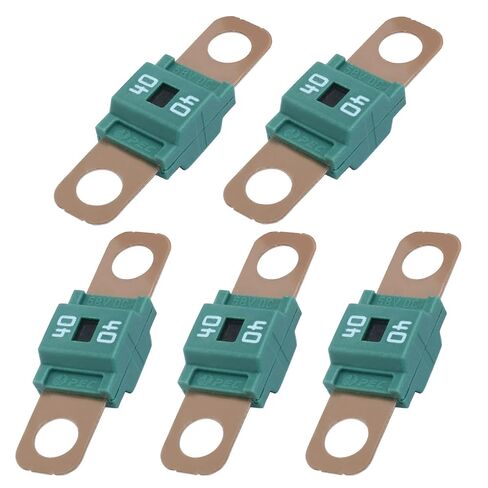 5Pcs AMI/Midi Fuse 40A High Current Bolt-on Fuse 40 Amp, for Cars, Buses, Trucks, Construction, Vehicles, Caravans, Agricultural, Motorhome, Electrocar Golf Cart in Kuwait