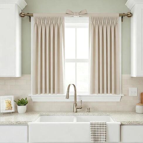 Brass Curtain Rods for Windows 18 to 144 inch, 1 Inch Adjustable Curtain Rod, Heavy Duty Window Curtains Rod for Bedroom Living Room, Modern Decorative Drapery Rods Orb Finials in Saudi Arabia