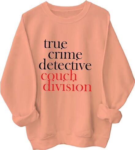 True Crime Detective Couch Division Sweatshirt Crime Documentary & Podcast Fan Hoodie for Women Men in Saudi Arabia