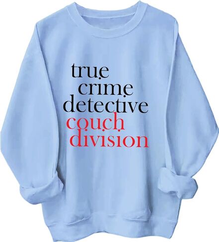 True Crime Detective Couch Division Sweatshirt Crime Documentary & Podcast Fan Hoodie for Women Men in Saudi Arabia