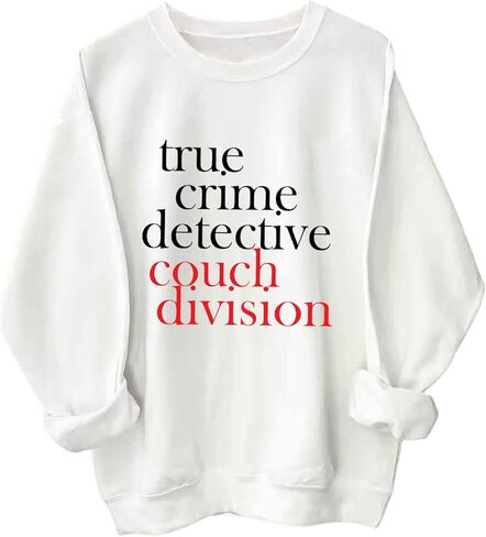 True Crime Detective Couch Division Sweatshirt Crime Documentary & Podcast Fan Hoodie for Women Men in Saudi Arabia