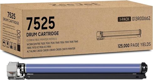 7525 خرطوشة الطبل 013R00662 استبدال الأسطوانة لـ Xerox WorkCentre 7525 7530 7535 7545 7556 7830 7835 7845 7855 7970 EC7836 EC7856 EC8036 EC8056 AltaLink C8030 وحدة طبلة الطابعة C8035 C8045 C8055 1PK in Kuwait