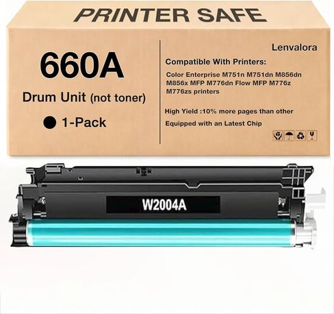 استبدال وحدة الطبل 660A W2004A لوحدة الطبل HP 660A المتوافقة مع وحدة تصوير الطابعة Color Laser Enterprise M751n M751dn M856dn M856x MFP M776dn Flow MFP M776z M776zs in Kuwait