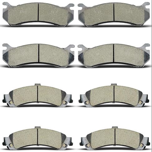 Front Rear Ceramic Brake Pads Compatible With Cadillac Escalade,Escalade ESV,Escalade EXT,for Chevy Avalanche 1500,Silverado 1500,Suburban 1500,Tahoe,for GMC Sierra 1500,Yukon,Yukon XL 1500,4WD only in Kuwait
