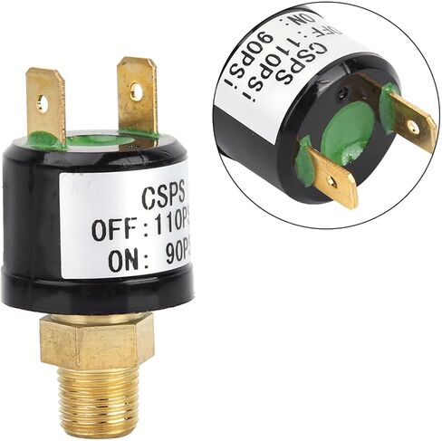 Heavy Duty Air Compressor Pressure Control Switch Valve 90 110 PSI Auto Power On Off Pressure Switch for Automobile Suspension Tractor Air Pump Compressor in Saudi Arabia