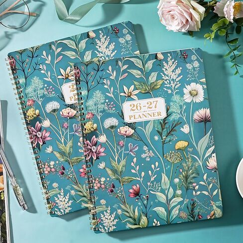 Planner 2026-2027 - Academic Planner 2026-2027, from JULY 2026 to JUNE 2027, 9'' x 11'', Planner Weekly and Monthly, 26-27 Calendar Planner with Colourful Tabs, Premium Thick Paper, Twin-Wire Binding, Back Pocket in Kuwait