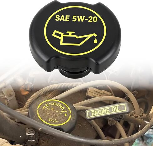 غطاء تعبئة الزيت F3AZ-6766-B لسيارة Ford Excursion Crown Victoria، لمحرك Super Duty F-150 F-250 F-350 F-450 F-550 5.4L 6.0L 6.8L 7.3L استبدال # F3AZ6766B EC-743 EC743 EC-775 90005 in Kuwait