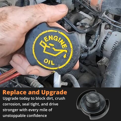 غطاء تعبئة الزيت F3AZ-6766-B لسيارة Ford Excursion Crown Victoria، لمحرك Super Duty F-150 F-250 F-350 F-450 F-550 5.4L 6.0L 6.8L 7.3L استبدال # F3AZ6766B EC-743 EC743 EC-775 90005 in Kuwait