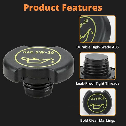 غطاء تعبئة الزيت F3AZ-6766-B لسيارة Ford Excursion Crown Victoria، لمحرك Super Duty F-150 F-250 F-350 F-450 F-550 5.4L 6.0L 6.8L 7.3L استبدال # F3AZ6766B EC-743 EC743 EC-775 90005 in Kuwait