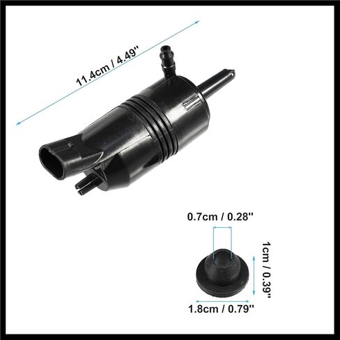 Windshield Washer Motor Pump with Grommet for Buick Regal - Pack of 1 Black Durable Material in Saudi Arabia