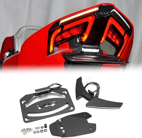 حامل لوحة ترخيص الدراجة النارية مع إشارات الانعطاف المتوافقة مع DUCATI Panigale V2 V4 2025 Streetfighte V4 V2 2025 Tail Tidy Fender Eliminator Kit دعامة لوحة ترخيص الدراجة النارية (Panigale.V4) in Kuwait
