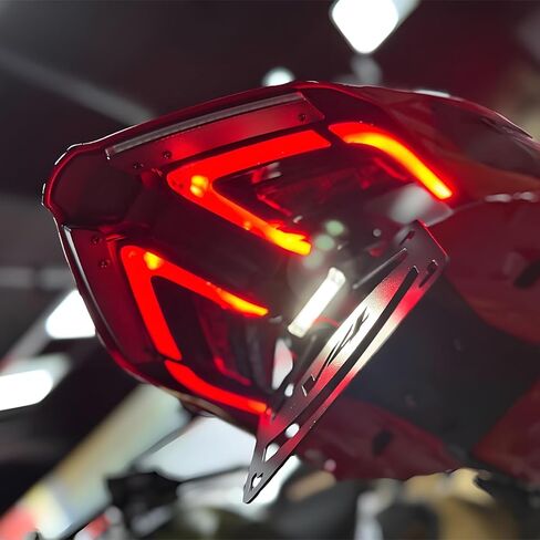 حامل لوحة ترخيص الدراجة النارية مع إشارات الانعطاف المتوافقة مع DUCATI Panigale V2 V4 2025 Streetfighte V4 V2 2025 Tail Tidy Fender Eliminator Kit دعامة لوحة ترخيص الدراجة النارية (Panigale.V4) in Kuwait
