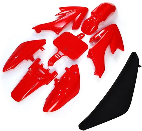 طقم حاجز بلاستيكي مع مقعد أسود طويل القامة لهوندا CRF50 XR50 الصينية 50cc 70cc 90cc الترابية حفرة الدراجة (أسود) in Kuwait