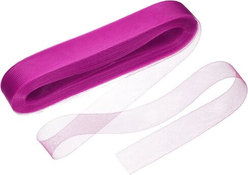 uxcell 25 Yards 1.6 Inch Stiff Horsehair Braid, Wide Horsehair Trim for Polyester Boning Sewing Wedding Dance Dress Hat Shaping Trimming Accessories, Light Purple in Saudi Arabia