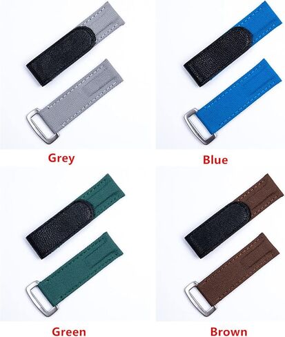 Nylon Fabric Leather 20mm Colorful Watchband for Rolex Strap Daytona Submariner GMT Yacht-Master Bracelet Watch Band (Color : Black blk Buckle, Size : 20mm) in Saudi Arabia