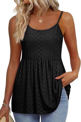 WIHOLL Tank Tops for Women Dressy Casual Sleeveless Tops Summer Fashion Beach Vacation Clothes Spaghetti Strap Tank Top in Saudi Arabia