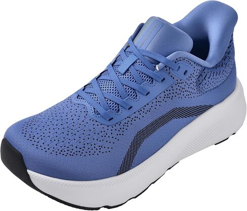 أحذية JACKSHIBO الرجالية ذات المقدمة العريضة خفيفة الوزن سهلة الارتداء أحذية رياضية للتنس لتقويم العظام أحذية التهاب اللفافة الأخمصية - شبكة مسامية للجري والمشي الرياضي ووسادة سميكة بدون قطرة ونعل عرض in Kuwait