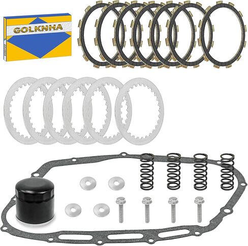 Clutch Kit & Friction Steel Plates with Cover Gasket for Suzuki Boulevard C50/C50T/C50C/C50B C90/C90B/C90T M109R/M109R2/M109RZ M50/M90/M95 Intruder Volusia 800 VL800 VL800Z VL Limited in Saudi Arabia
