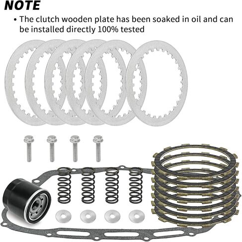 Clutch Kit & Friction Steel Plates with Cover Gasket for Suzuki Boulevard C50/C50T/C50C/C50B C90/C90B/C90T M109R/M109R2/M109RZ M50/M90/M95 Intruder Volusia 800 VL800 VL800Z VL Limited in Saudi Arabia