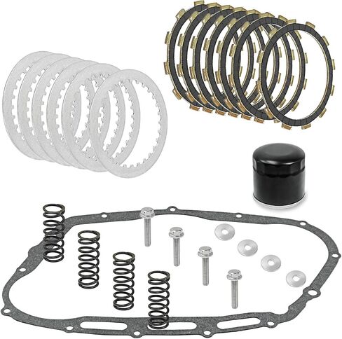 Clutch Kit & Friction Steel Plates with Cover Gasket for Suzuki Boulevard C50/C50T/C50C/C50B C90/C90B/C90T M109R/M109R2/M109RZ M50/M90/M95 Intruder Volusia 800 VL800 VL800Z VL Limited in Saudi Arabia