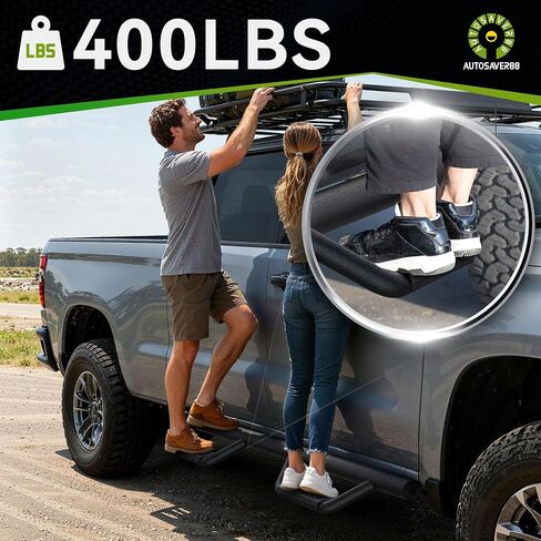 AUTOSAVER88 Drop Step Running Boards Compatible with 2024-2026 Tacoma Double Cab&Crew Ca Textured Black Side Steps Nerf Bars in Saudi Arabia