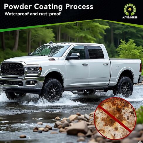 AUTOSAVER88 Drop Step Running Boards Compatible with 2024-2026 Tacoma Double Cab&Crew Ca Textured Black Side Steps Nerf Bars in Saudi Arabia
