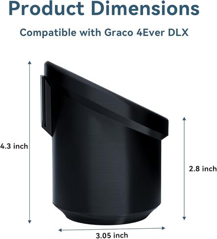 2-Pack Replacement Cup Holder for Graco 4Ever DLX Car Seats – Dishwasher Safe Single Cup Holder, Car Seat Replacement Parts for Graco in Kuwait