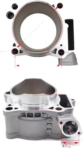 Cylinder Block 96mm Aluminum Engine Cylinder Compatible With CRF450R 2004-2008 Pit Dirt Bikes in Kuwait