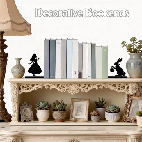 لطيف الأرنب الأرنب الأميرة كتاب معدني ينتهي DIY بها بنفسك طوي الدفتين الزخرفية للأرفف ديكور المنزل حامل كتب عيد الفصح سدادة in Kuwait