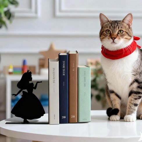 لطيف الأرنب الأرنب الأميرة كتاب معدني ينتهي DIY بها بنفسك طوي الدفتين الزخرفية للأرفف ديكور المنزل حامل كتب عيد الفصح سدادة in Kuwait