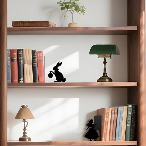 لطيف الأرنب الأرنب الأميرة كتاب معدني ينتهي DIY بها بنفسك طوي الدفتين الزخرفية للأرفف ديكور المنزل حامل كتب عيد الفصح سدادة in Kuwait