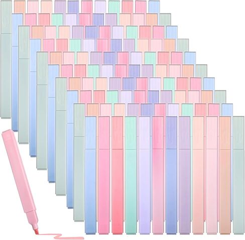 MAQUITA 120 Pcs Bible Highlighters with Soft Cute Aesthetic No Bleed Highlighter Chisel Tip Pastel 12 Assorted Color Marker for School Bible Study Journaling Supplies (Soft Color) in Saudi Arabia