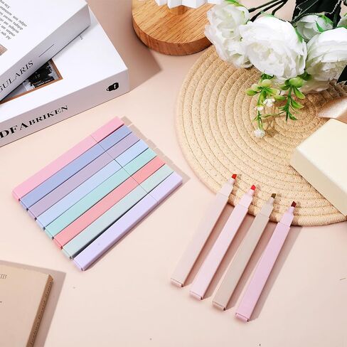 MAQUITA 120 Pcs Bible Highlighters with Soft Cute Aesthetic No Bleed Highlighter Chisel Tip Pastel 12 Assorted Color Marker for School Bible Study Journaling Supplies (Soft Color) in Saudi Arabia