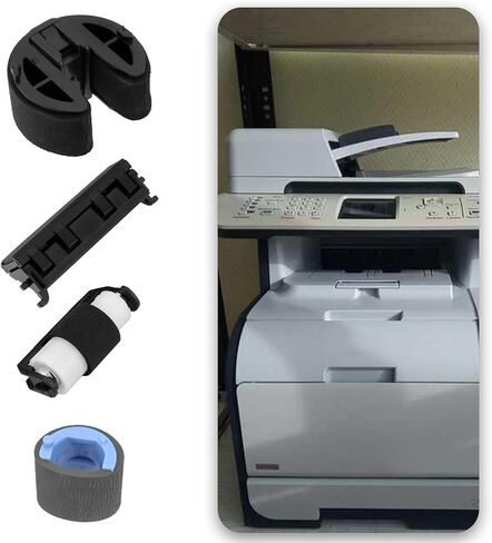 1 Set of Paper Pickup Roller Feed Roller Assembly Compatible with HP CM2320fxi CM2320n CM2320nf CP2025 CP2025dn CP2025n CP2025x in Kuwait