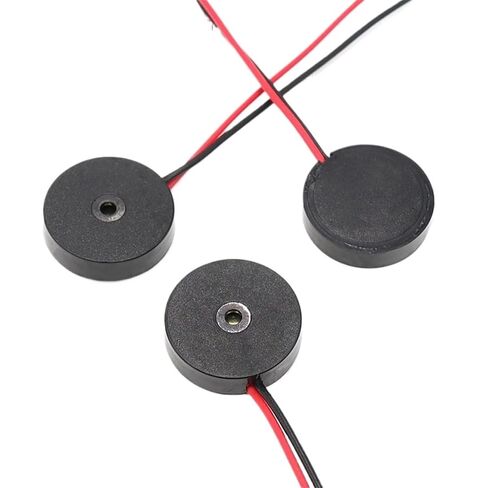 10PCS 1704 4000Hz Passive Buzzer with Wire Piezoelectric Speaker 17MM 17 * 4.0MM 17x4mm 30V Low Power Consumption Electronic DIY in Saudi Arabia