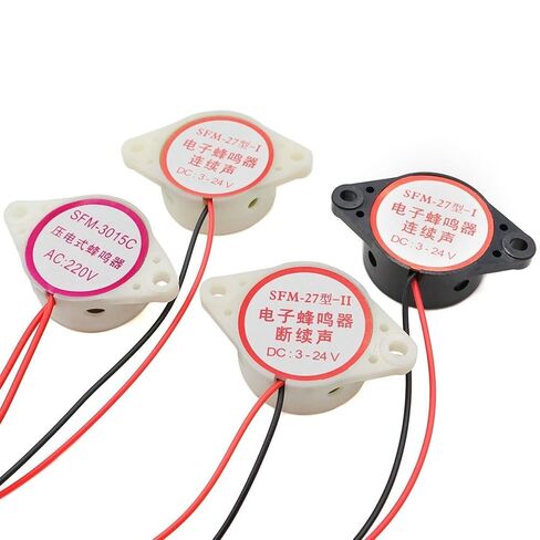 1Pcs 30 * 15MM 220V AC 110dB Continuous Audible Buzzer SFM-27 Piezoelectric Active Buzzer 3015 Piezo Buzzer with 110mm Wire in Saudi Arabia