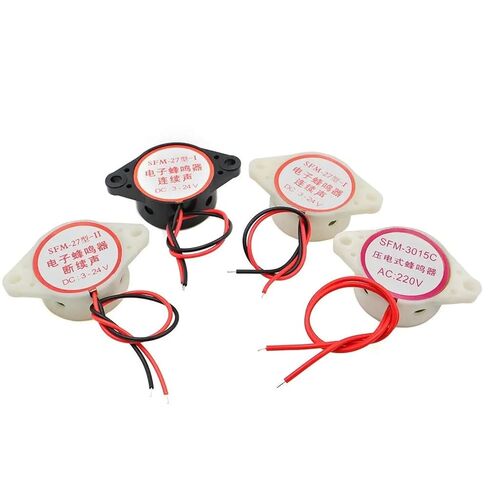 1Pcs 30 * 15MM 220V AC 110dB Continuous Audible Buzzer SFM-27 Piezoelectric Active Buzzer 3015 Piezo Buzzer with 110mm Wire in Saudi Arabia