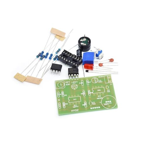 Temperature Buzzer kit acousto-Optic Alarm Parts DIY Circuit Student Experiment Training Parts in Saudi Arabia