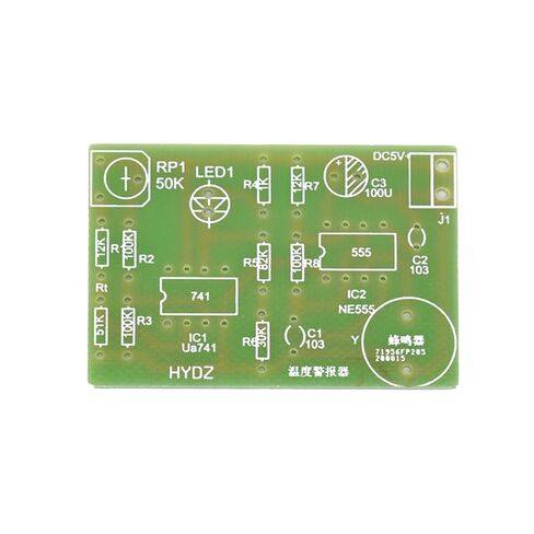 Temperature Buzzer kit acousto-Optic Alarm Parts DIY Circuit Student Experiment Training Parts in Saudi Arabia